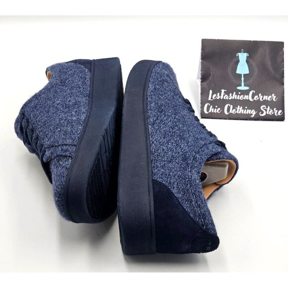 Fitflop Women's Blue Merino Wool Rally E01 Sneaker in Love Size 9 2405 - Picture 11 of 16